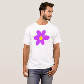 Große Lila Blume T-Shirt (Vorne ganz)