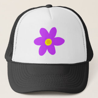 Große Lila Blume Truckerkappe