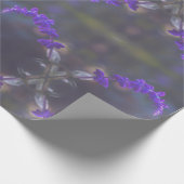 Große lila Blumengarten Geschenkpapier (Ecke)