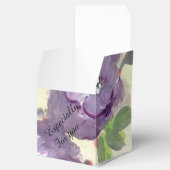 Große lila Blumengeschenkbox Geschenkschachtel (Geöffnet)