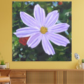 Große lila Cosmos-Blüte Leinwanddruck (Insitu (Wohnzimmer))