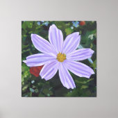 Große lila Cosmos-Blüte Leinwanddruck (Vorderseite)