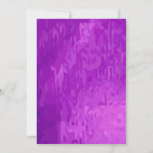 Große Lila Diamantring-Illumination für ewig Liebe Einladung (Rückseite)