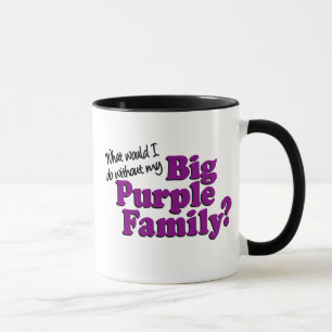 Große lila Familien-Tasse #2 Tasse