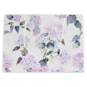 Große Lila Hydrangea Blume Geschenktasche Geschenktüte (Vorderseite)