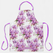 Große, Lila Orchideenblüte Schürze (Vorderseite)