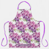 Große, Lila Orchideenblüte Schürze (Vorderseite)