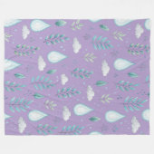Große Lila Regenwolke Fleece Blankon (Vorderseite (Horizontal))
