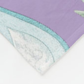 Große Lila Regenwolke Fleece Blankon (Ecke)