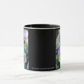 Große Lila Stiefmütterchen-Tasse 11 oz Tasse (Zentrum)