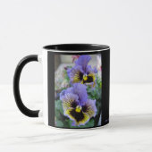 Große Lila Stiefmütterchen-Tasse 11 oz Tasse (Links)