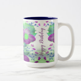 Große Lila Tasse für die Marine Blye und die Limet