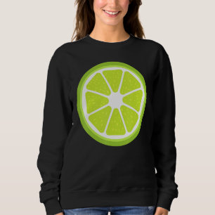 Große Limette geschnittenes Kostüm süß einfach Obs Sweatshirt