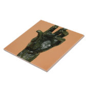 Große links Hand (Bronze) Fliese (Seite)