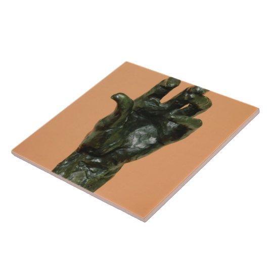 Große links Hand (Bronze) Fliese (Seite)