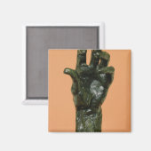 Große Links Hand (Bronze) Magnet (Vorderseite/Rückseite)