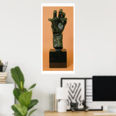 Große Links Hand (Bronze) Poster (Heimbüro)