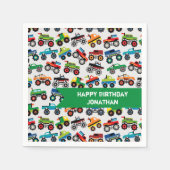 Große LKW-Muster Serviette (Vorderseite)