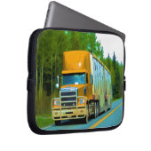 Große Lkw- und Autobahntechnik für Lkw-Liebhaber Laptopschutzhülle (Vorne Rechts)