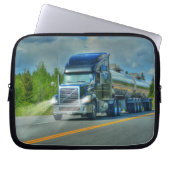 Große Lkw- und Autobahntechnik für Lkw-Liebhaber Laptopschutzhülle (Vorderseite)