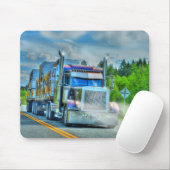 Große Lkw- und Autobahntechnik für Lkw-Liebhaber Mousepad (Mit Mouse)