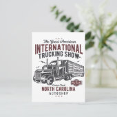 Große LKWs anzeigen North Carolina Auto Shop Postkarte (Stehend Vorderseite)