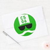 große Logoaufkleber Runder Aufkleber (Umschlag)