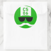 große Logoaufkleber Runder Aufkleber (Tasche)