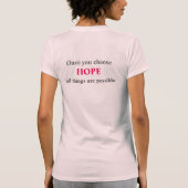 Große Logofront - Hoffnungsrückseite T-Shirt (Rückseite)