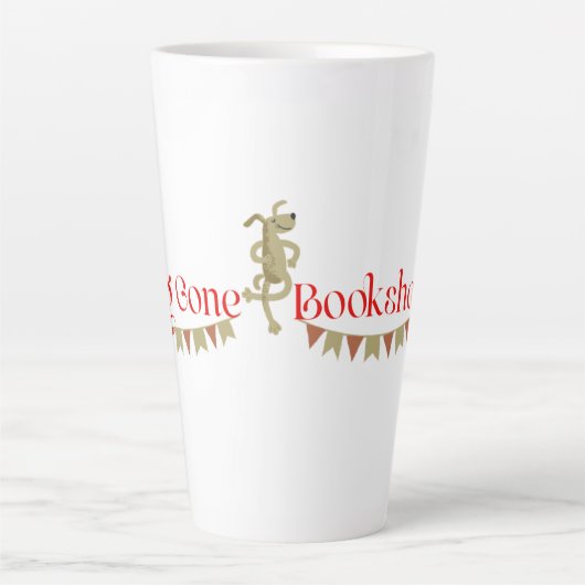 Große Logos Latte Tasse-17 oz Milchtasse (Vorderseite)