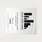 Große Logos und soziale Medien Wandteppich (Vorderseite (Horizontal))