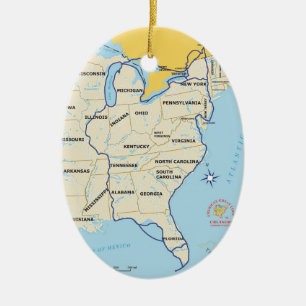 Große Loop-Karte Ornament