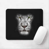 Große Löwenkatzengesicht mit dunkelgrünen Augen, v Mousepad (Mit Mouse)