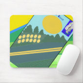 Große lustige Eier überqueren die Straße Mousepad (Mit Mouse)