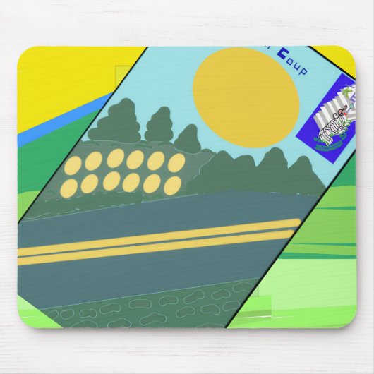 Große lustige Eier überqueren die Straße Mousepad (Vorne)