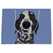 Große lustige Gesichtcoonhound-Geschenk-Tasche Geschenktüte (Vorderseite)