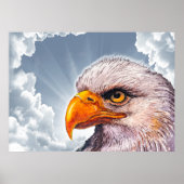 Große mächtige Bald-Adler-Poster-Hoffnung für Amer Poster (Vorne)