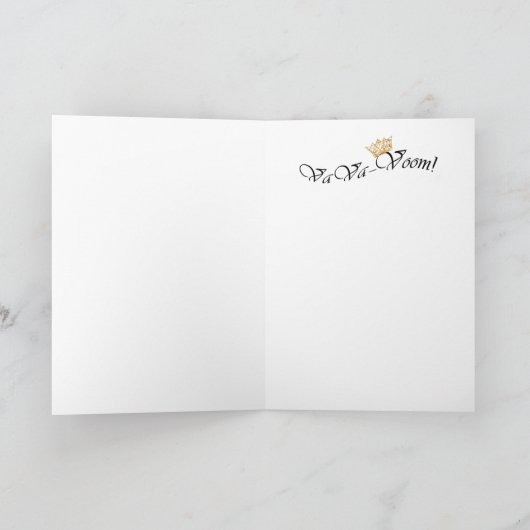 Große Mädchen brauchen Big Tiaras! Karte (Innenseite)