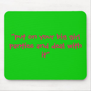 Große Mädchen-Schlüpfer-Mausunterlage Mousepad