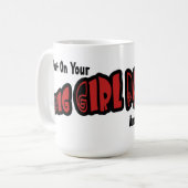 Große Mädchen-Schlüpfer-Tasse Kaffeetasse (Vorderseite Links)