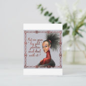 große Mädchentuppchen Postkarte (Stehend Vorderseite)