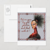 große Mädchentuppchen Postkarte (Vorne/Hinten)