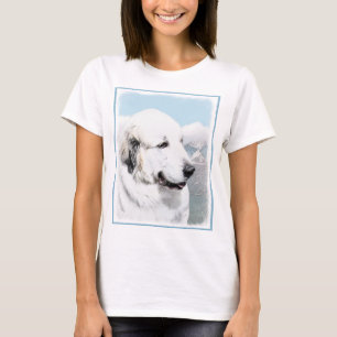 Große malende Pyrenäen - ursprüngliche Hundekunst T-Shirt