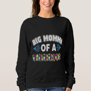 Große Mama eines Krieger-Autismus-Bewusstsein Sweatshirt