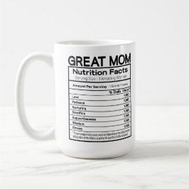 Große Mama Ernährungsfakte Kaffeetasse