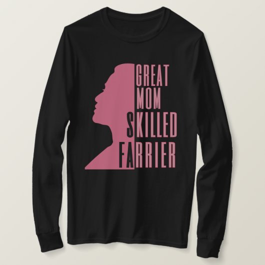 Große Mama Fachkräfte in Rosa T-Shirt (Design vorne)