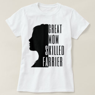 Große Mama Geschickte Farrier Einzigartiges Gesche T-Shirt