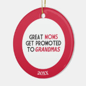 Große Mamas erhalten zu den Großmüttern gefördert Keramik Ornament (Links)