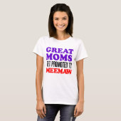 Große Mamas gefördert Meemaw T-Shirt (Vorne ganz)
