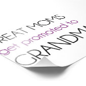 Große Mamas werden in Oma befördert Fotodruck (Ecke)